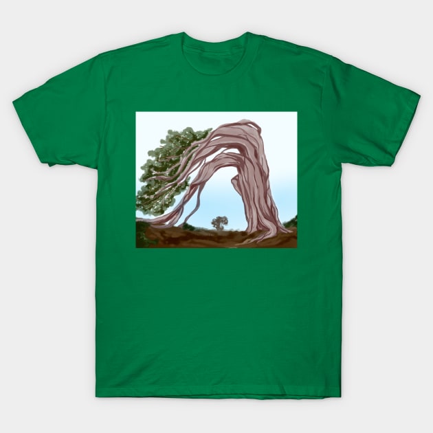 Tree print T-Shirt by Demonic cute cat